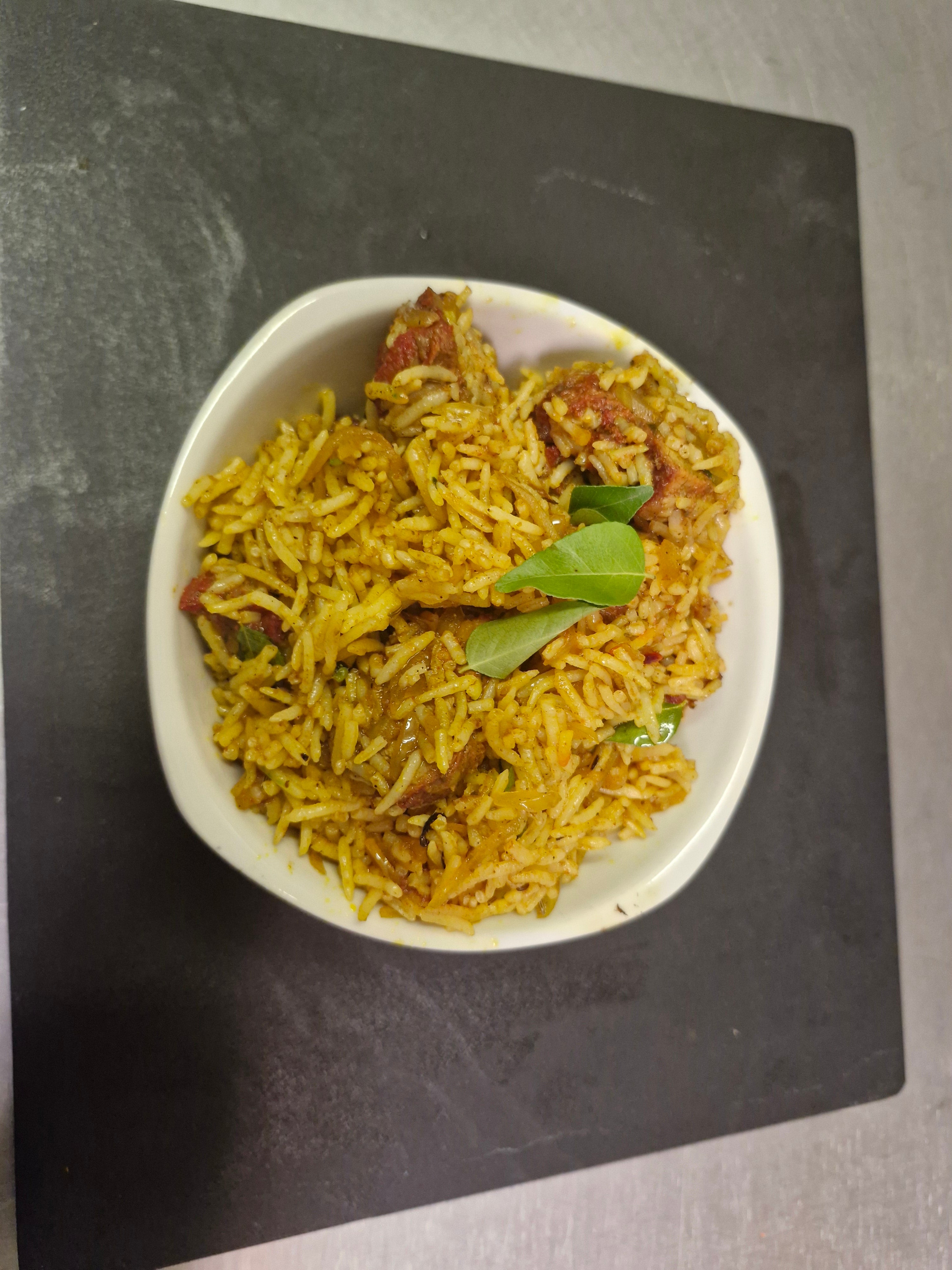 Chicken or Lamb Tikka Biryani
