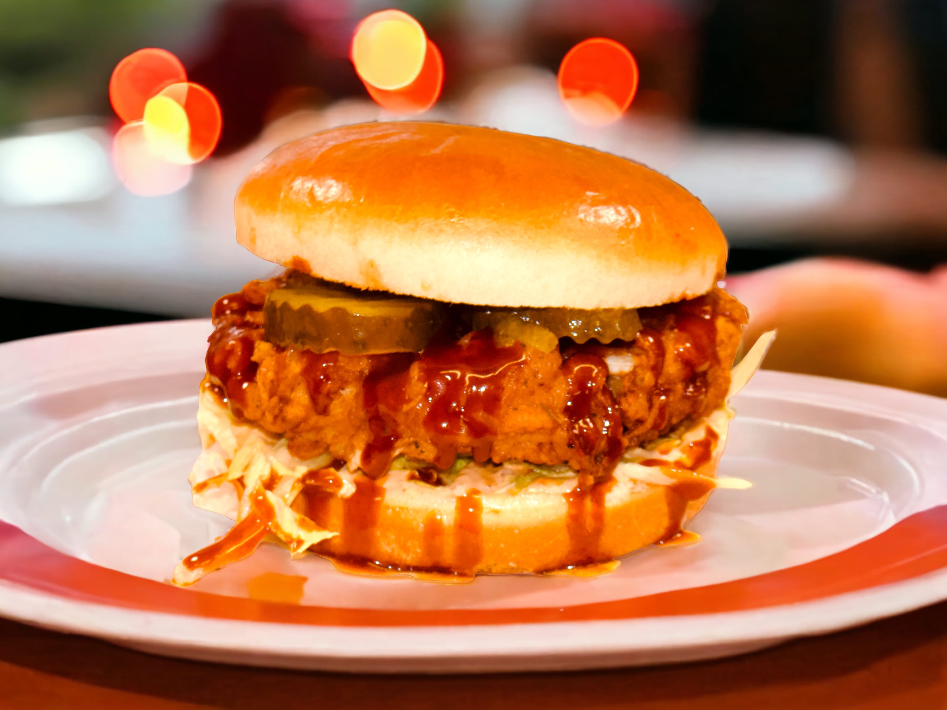 Hickory smoked BBQ Burger 🍔 🐓 🪵💨 🇺🇸