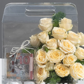 Small Acrylic Bag Cream