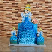 Cenderella Dress And Cup Cake