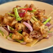 Wok Fried Beef Brisket Fat with Beef