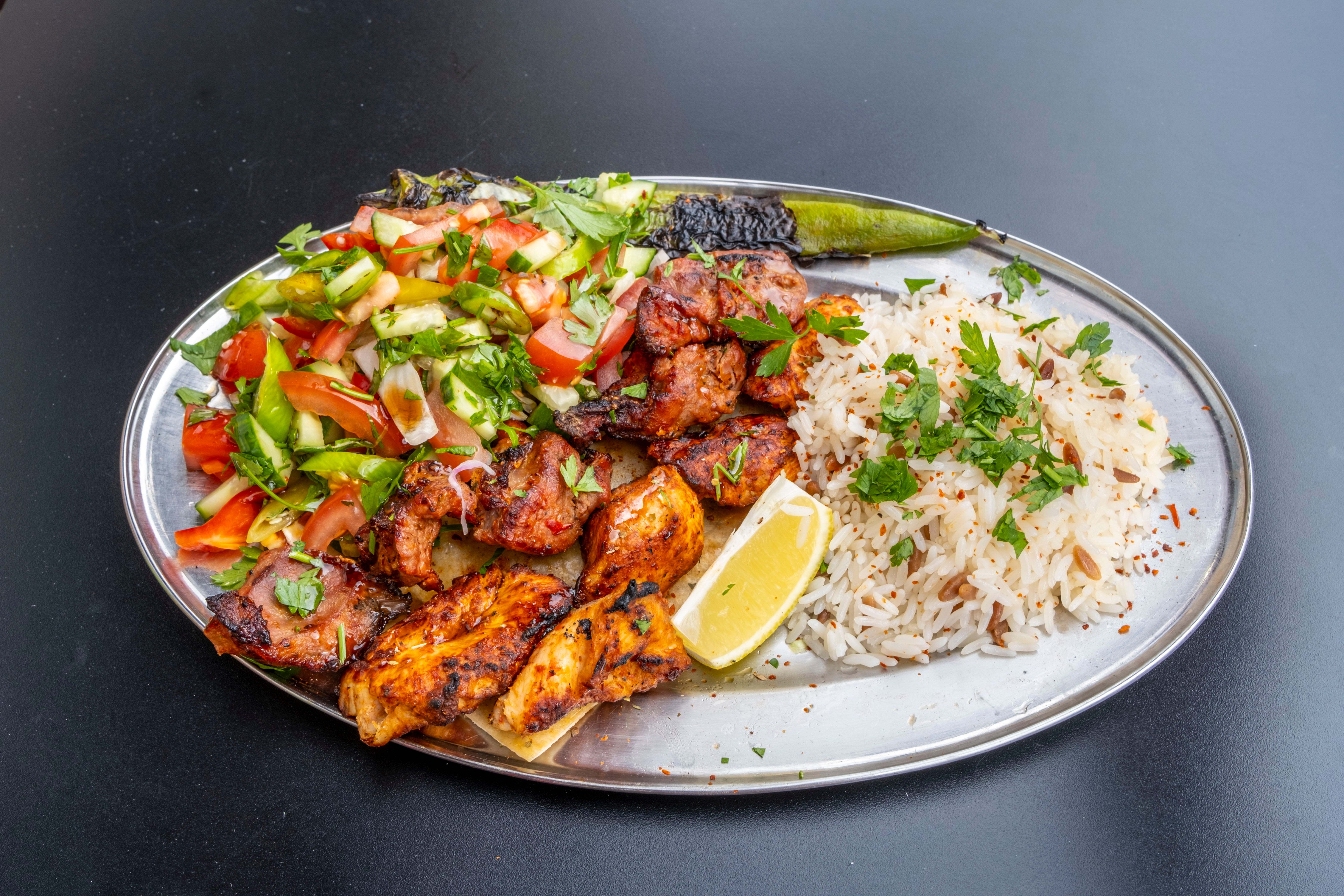 Chicken Shish and Lamb Shish