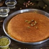 Kunafa  Saudi with cream 