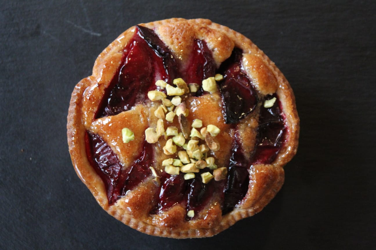 Plum and Pistachio Frangipane Tart - Great Taste Award 2022