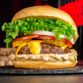 STUFFED  BEEF BURGER