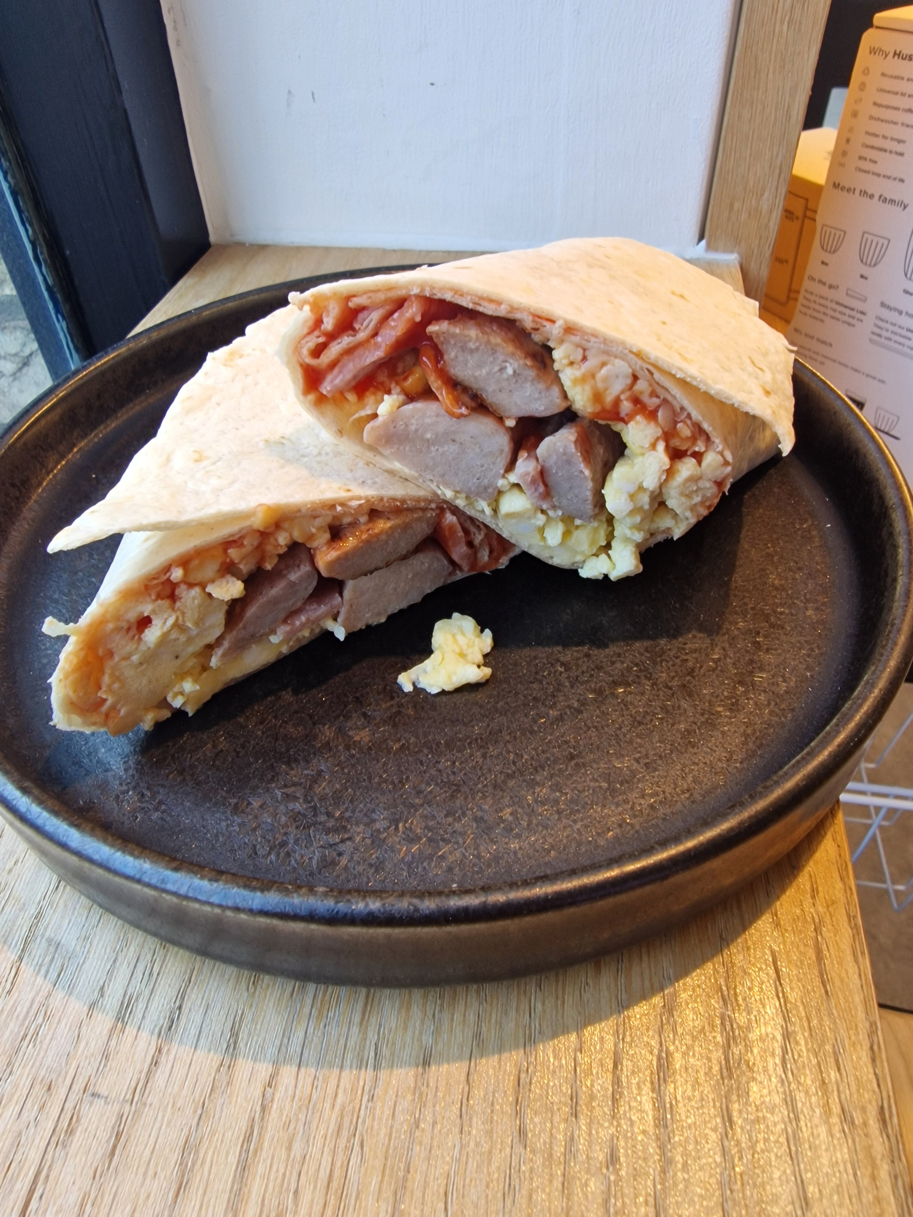 All day breakfast wrap