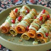 Crispy Musakhan Machboos Rolls