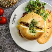 Cajun Chicken Bagel