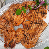 Half Chicken On Charcoal