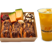 Mini crepe + Orange juice