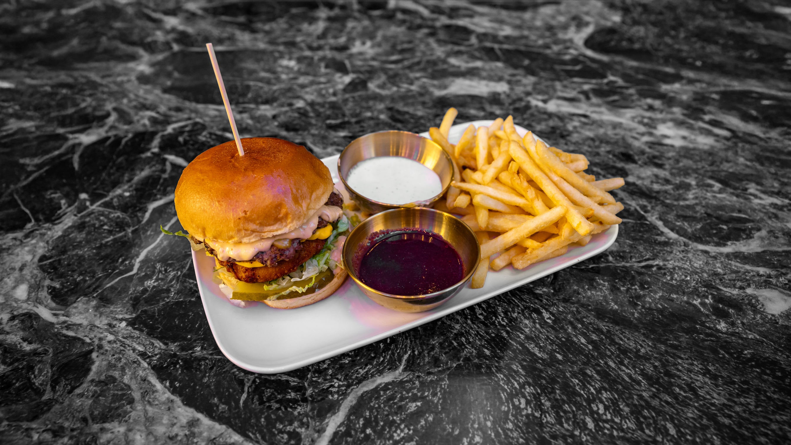 Special burger meal