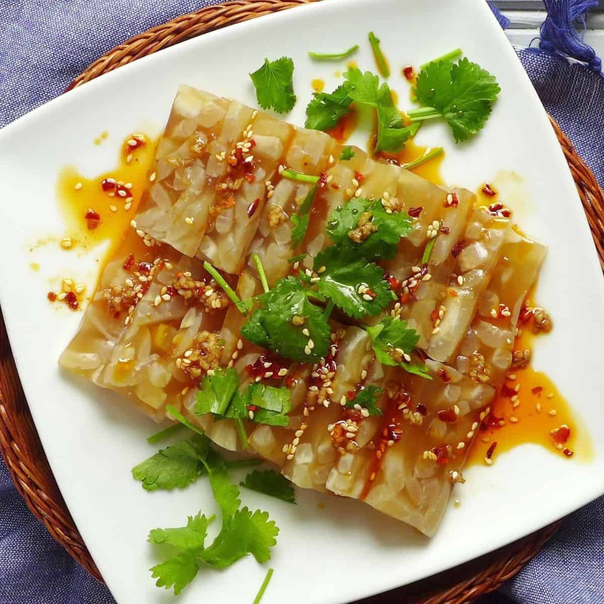 Spicy pork jelly