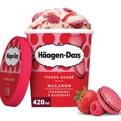 Häagen-Dazs Macaron Strawberry And Raspberry Pint Ice Cream 420ml