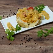 Baked Potato With Vegetable Korma