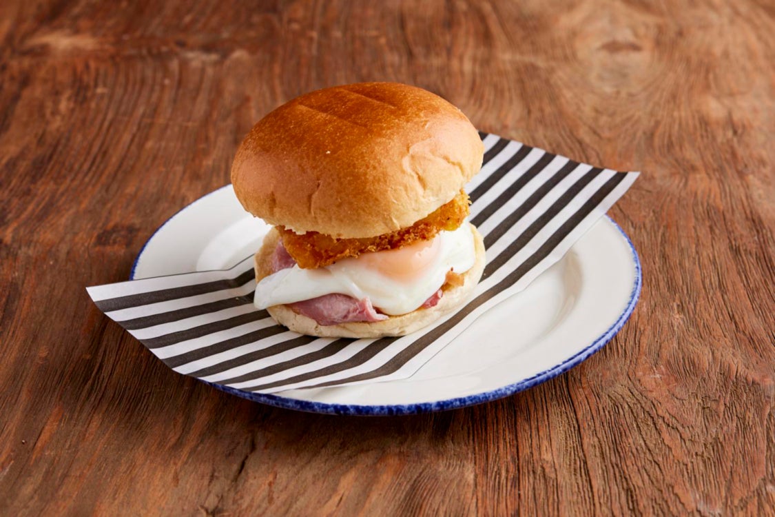 Breakfast Bap with Bacon