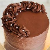 Chocolate Cake With Dark Chocolate Ganache (500gm) (3-6 Persons Serving)