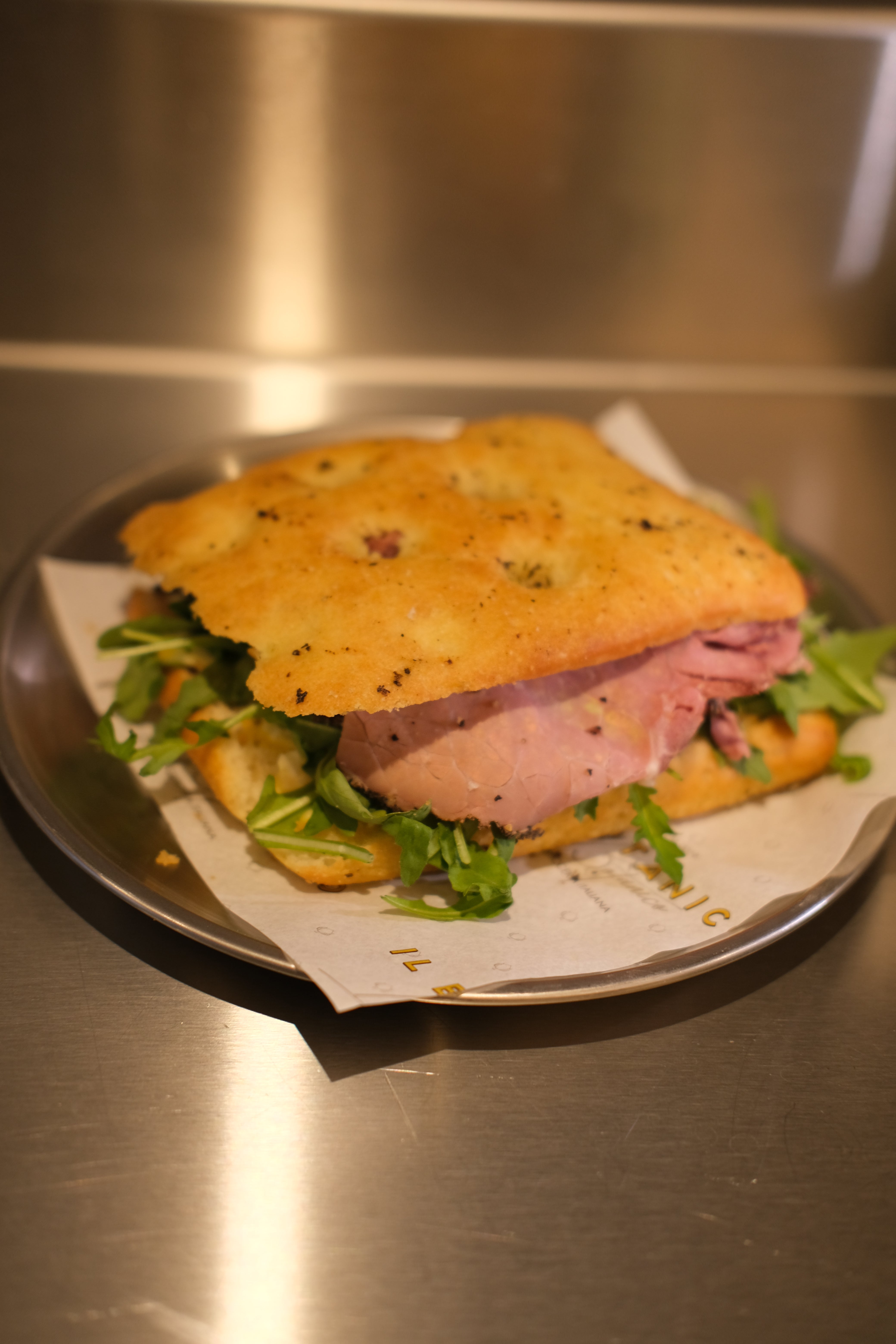 Roast Beef egg mayo focaccia