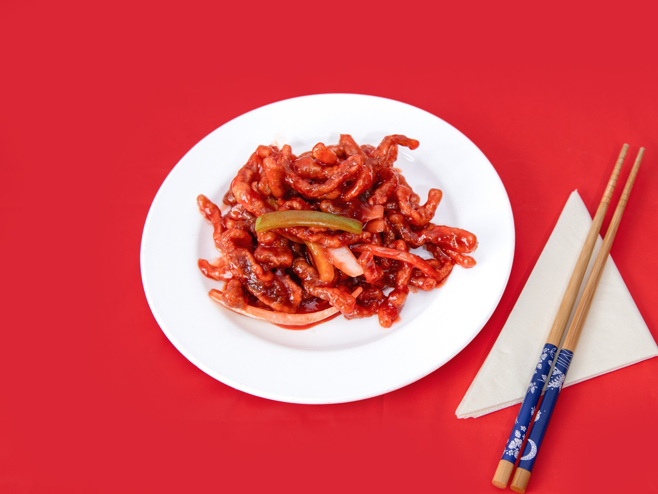 Shredded Chicken or Beef in Sweet Chill Sauce
