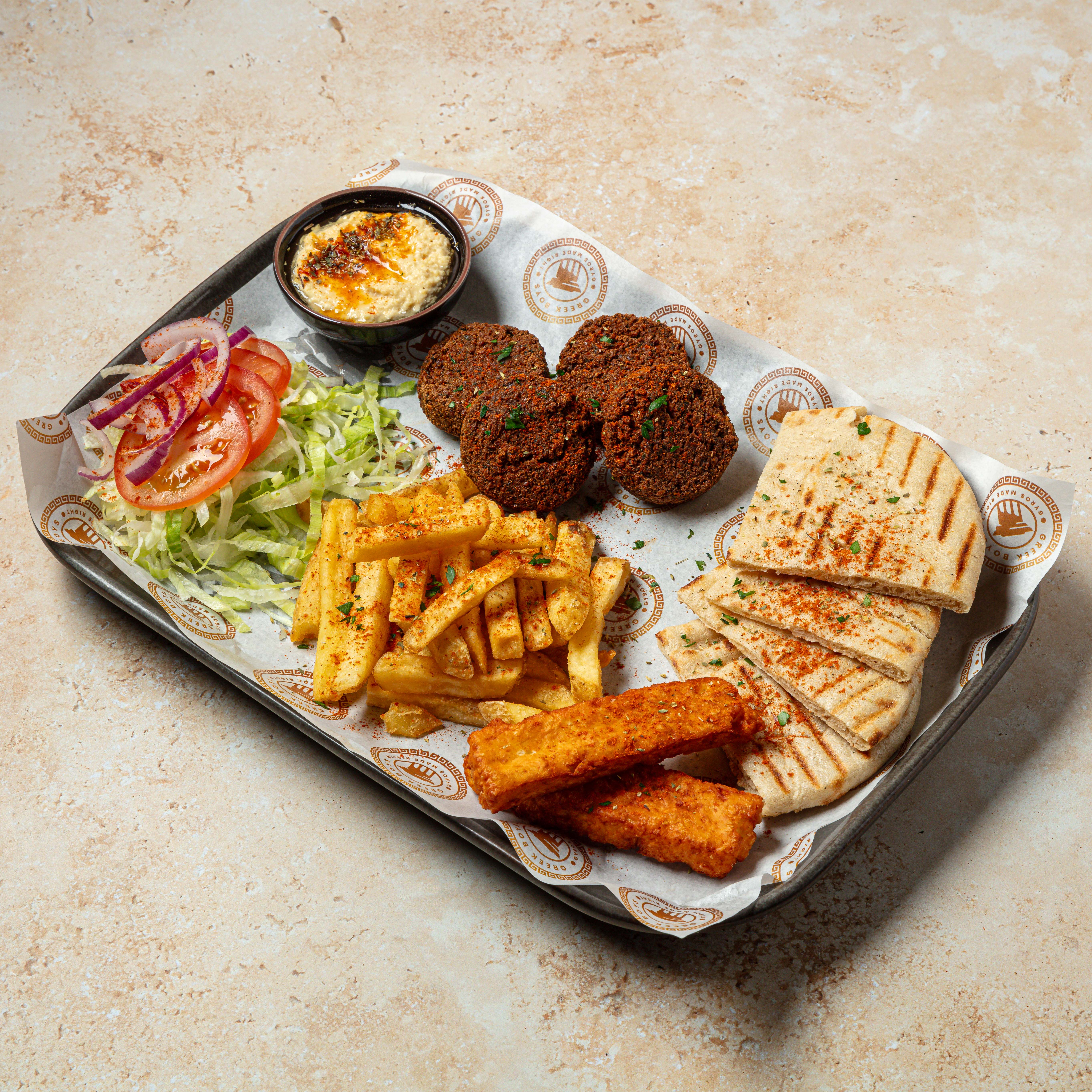 Veggie Souvlaki Plate