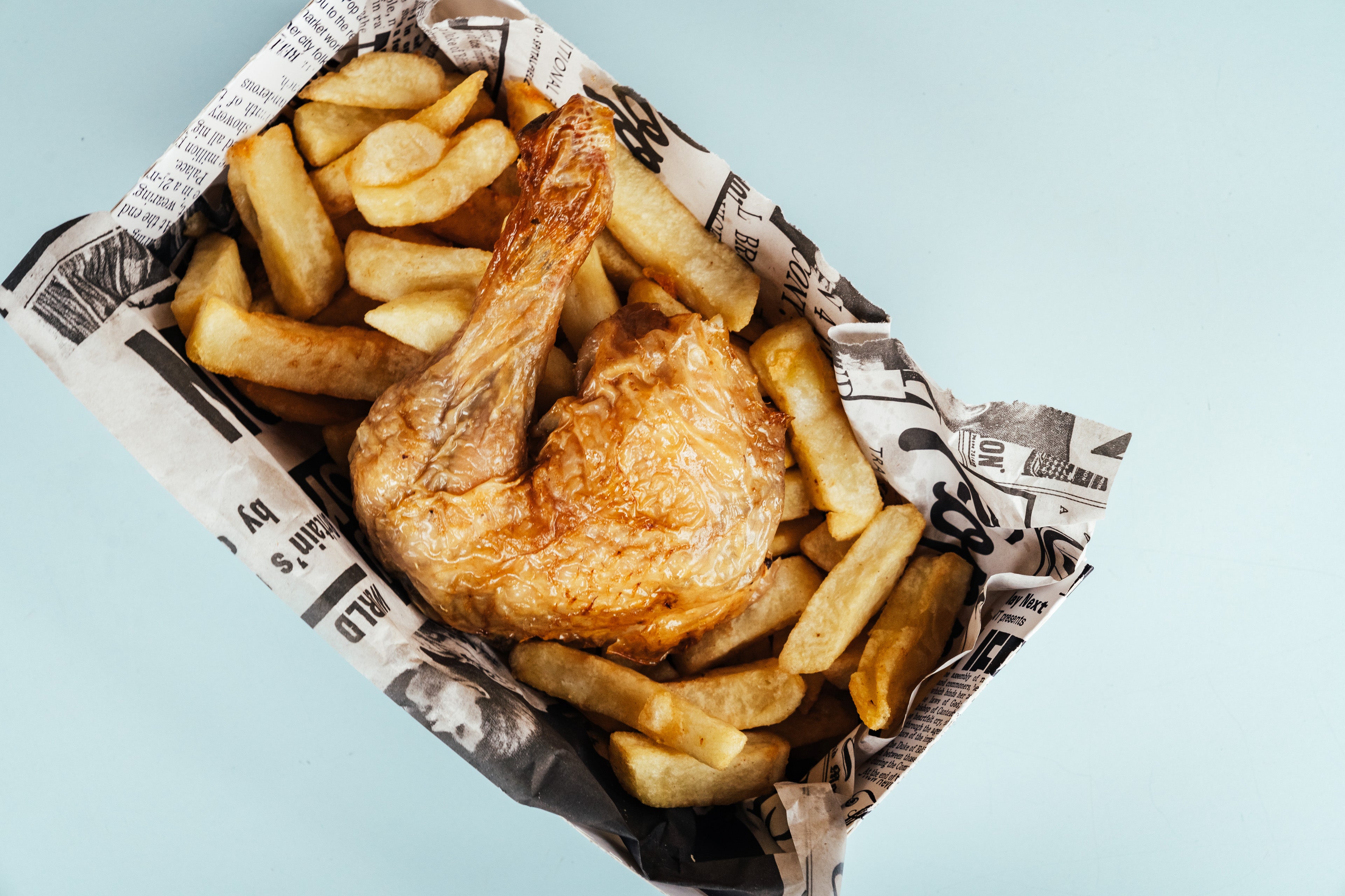1/4 Chicken and Chips