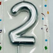 Silver candle number 2
