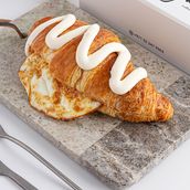 Omelet cheese Croissant