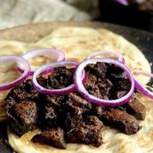 Poratta And Beef Liver Fry