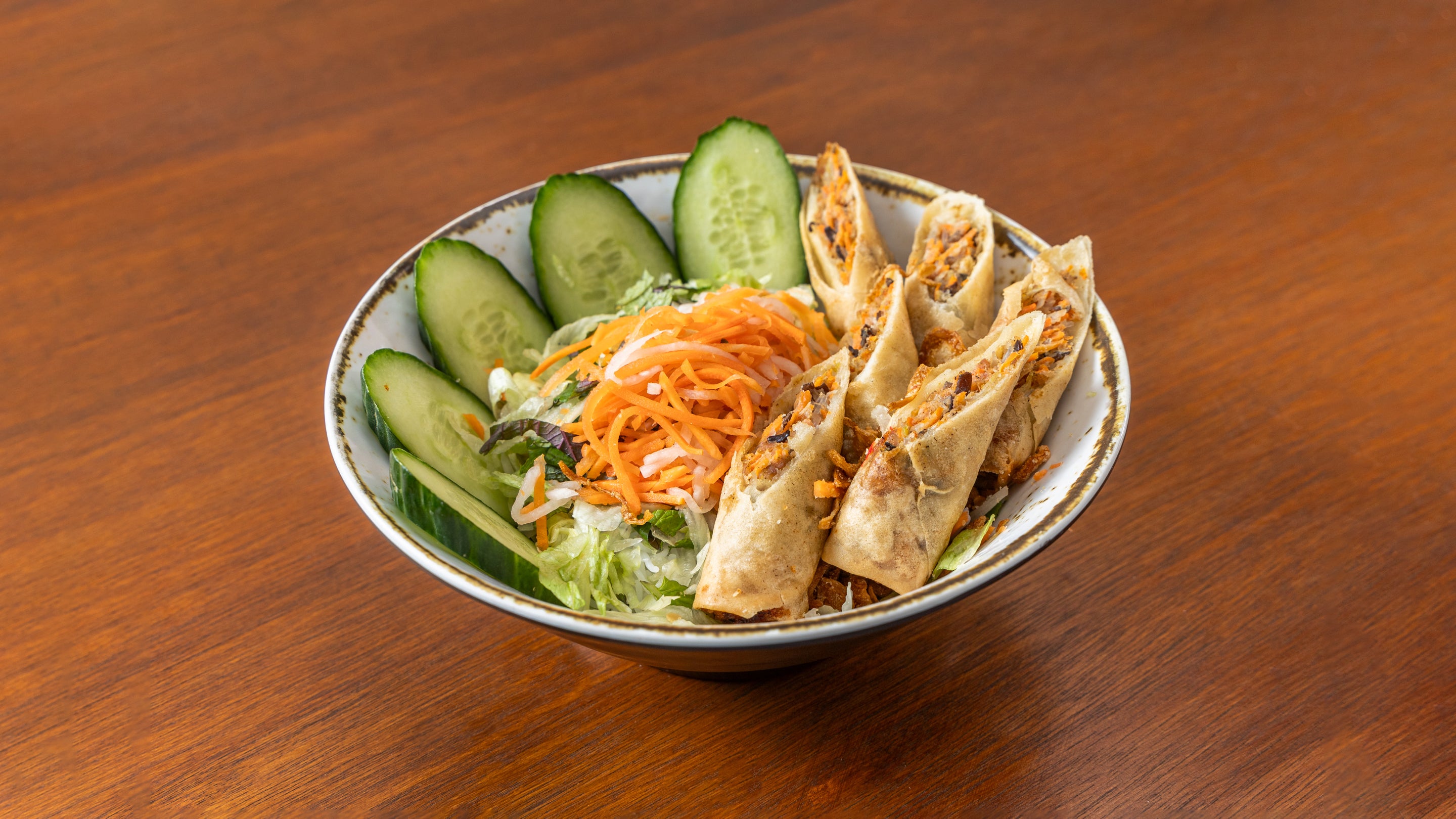 Spring Rolls Bún Noodle Salad  (N)