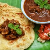 Poratta And Beef Masala