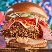 Samurai Graffiti Crunchy Chicken Burger