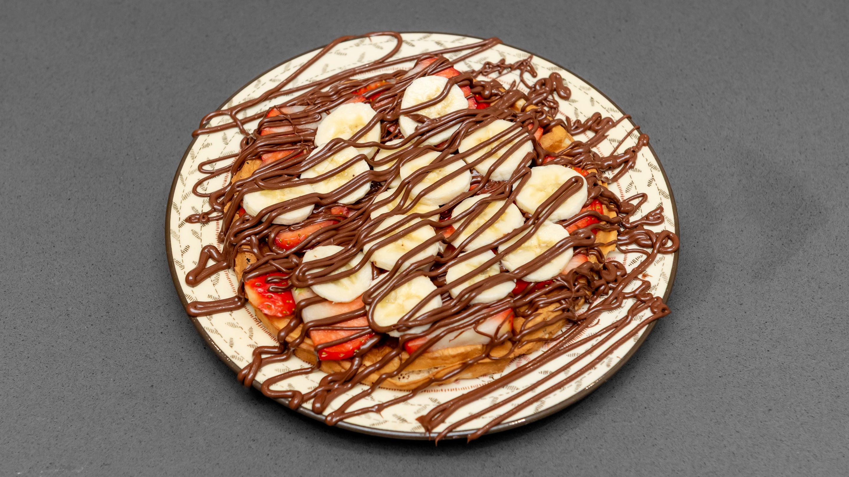Strawberry, Banana & Nutella Waffle