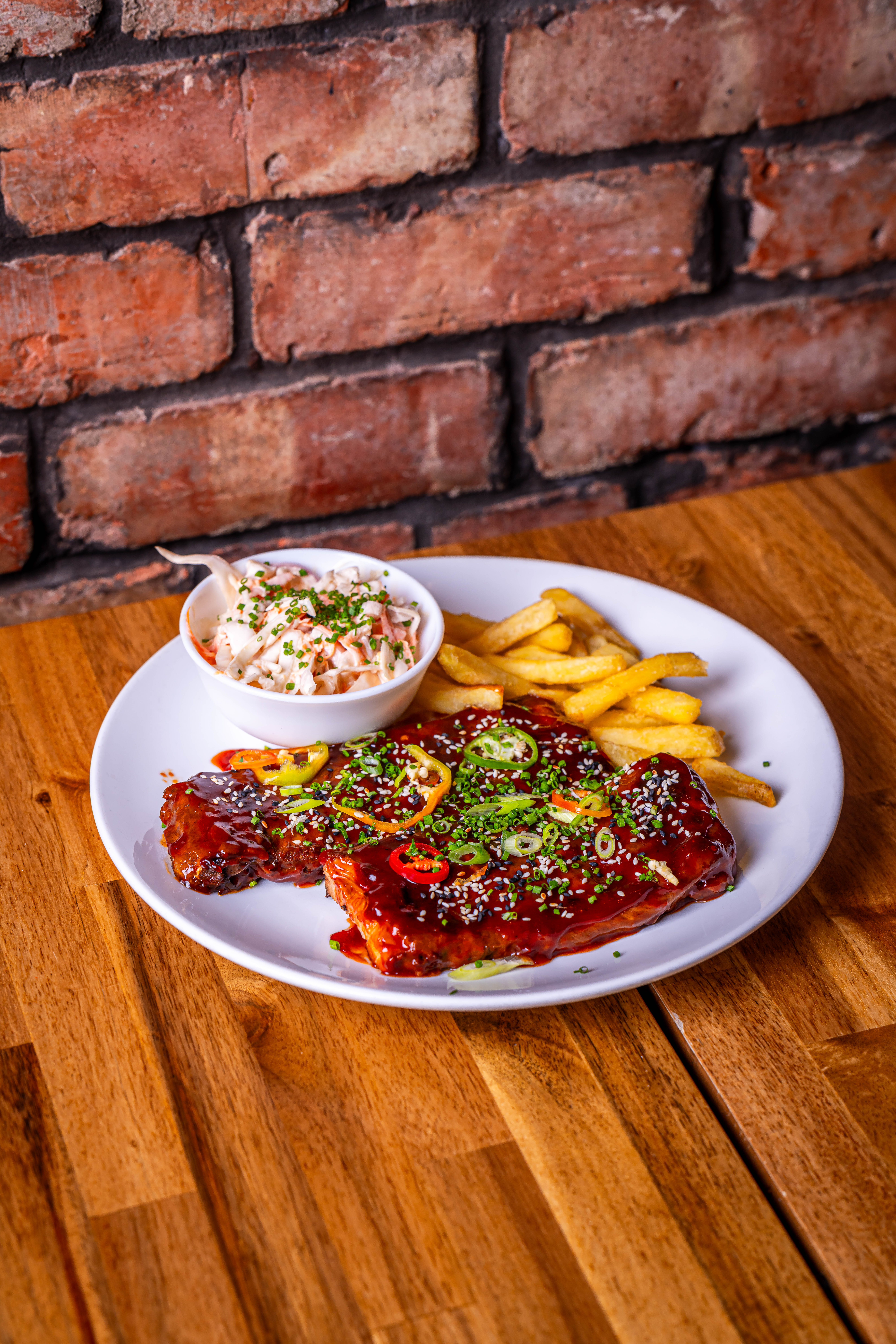Full rack Korean BBQ Baby Back Ribs