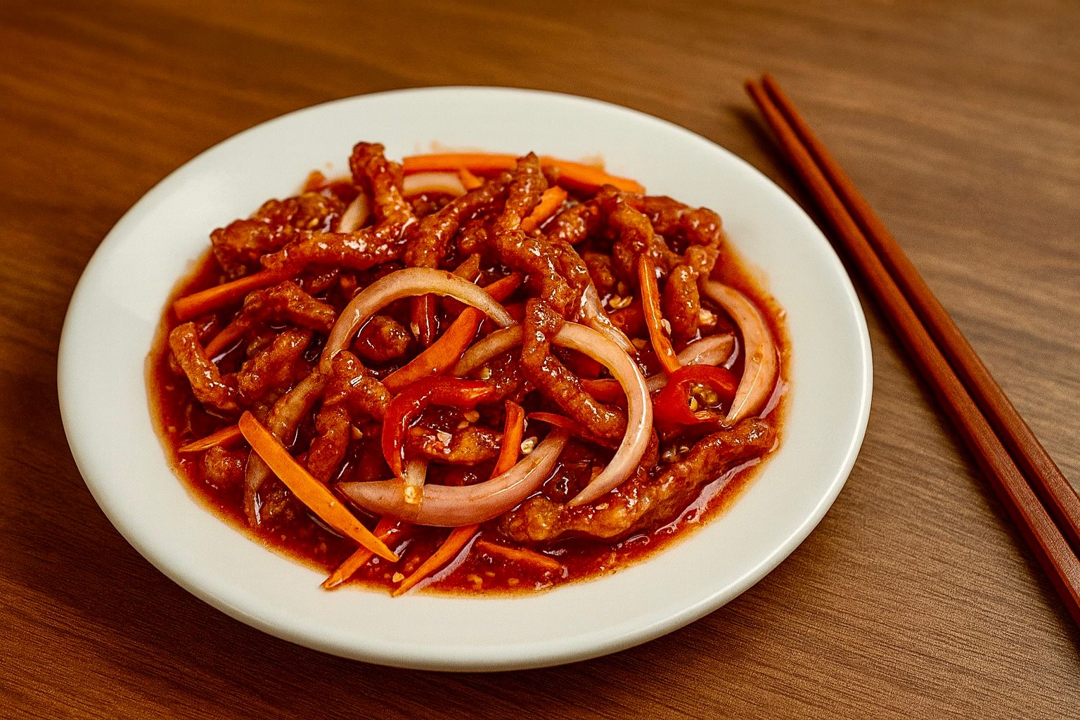Crispy Chilli Beef / Deng Ying Beef 香酥辣牛肉/燈影牛肉