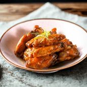 Zesty Honey mustard wings( 8 Pcs)