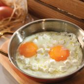 Fried Eggs With Cheese