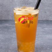Peach Fruit Tea And Popping Buba