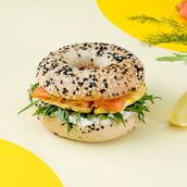 Smoked Salmon Deluxe Bagel