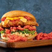 Cheetos burger beef / chicken