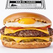 Double Burger With Cheese And Egg