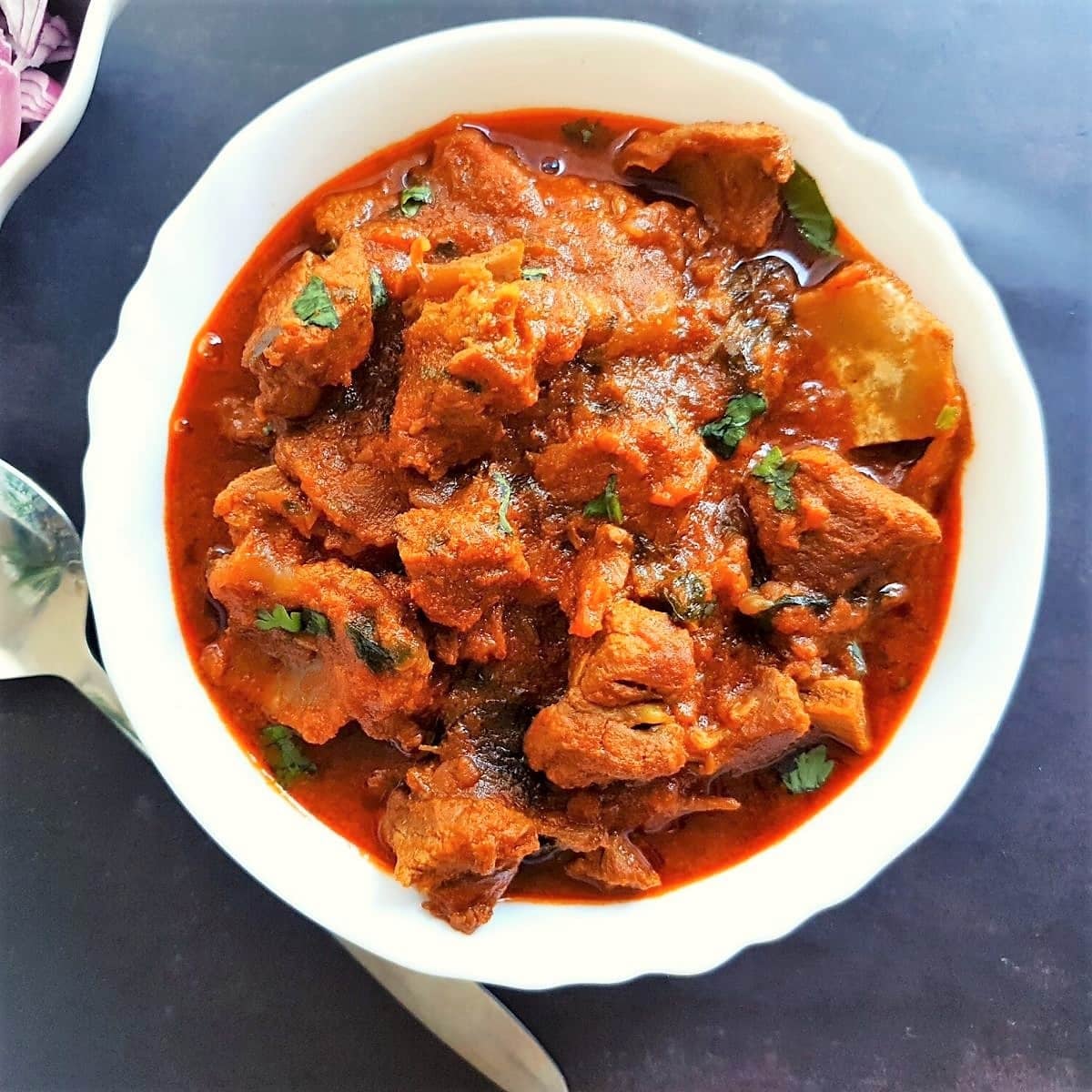 Mughol Lamb Curry with White Rice
