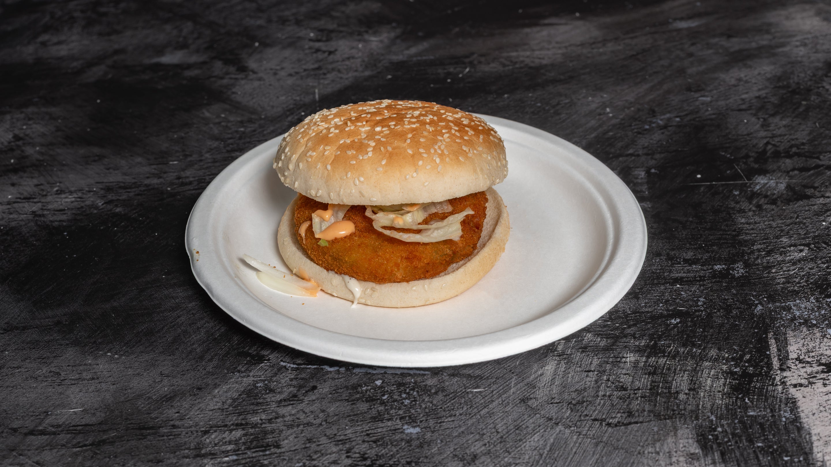 Veg Burger with Chips