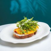 Straciatella Scramble Toast