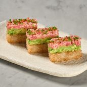 Tuna and Guacamole Bombas