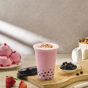 Strawberry Boba Milkshake