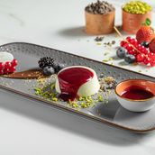 Panna Cotta with Berries Coulis