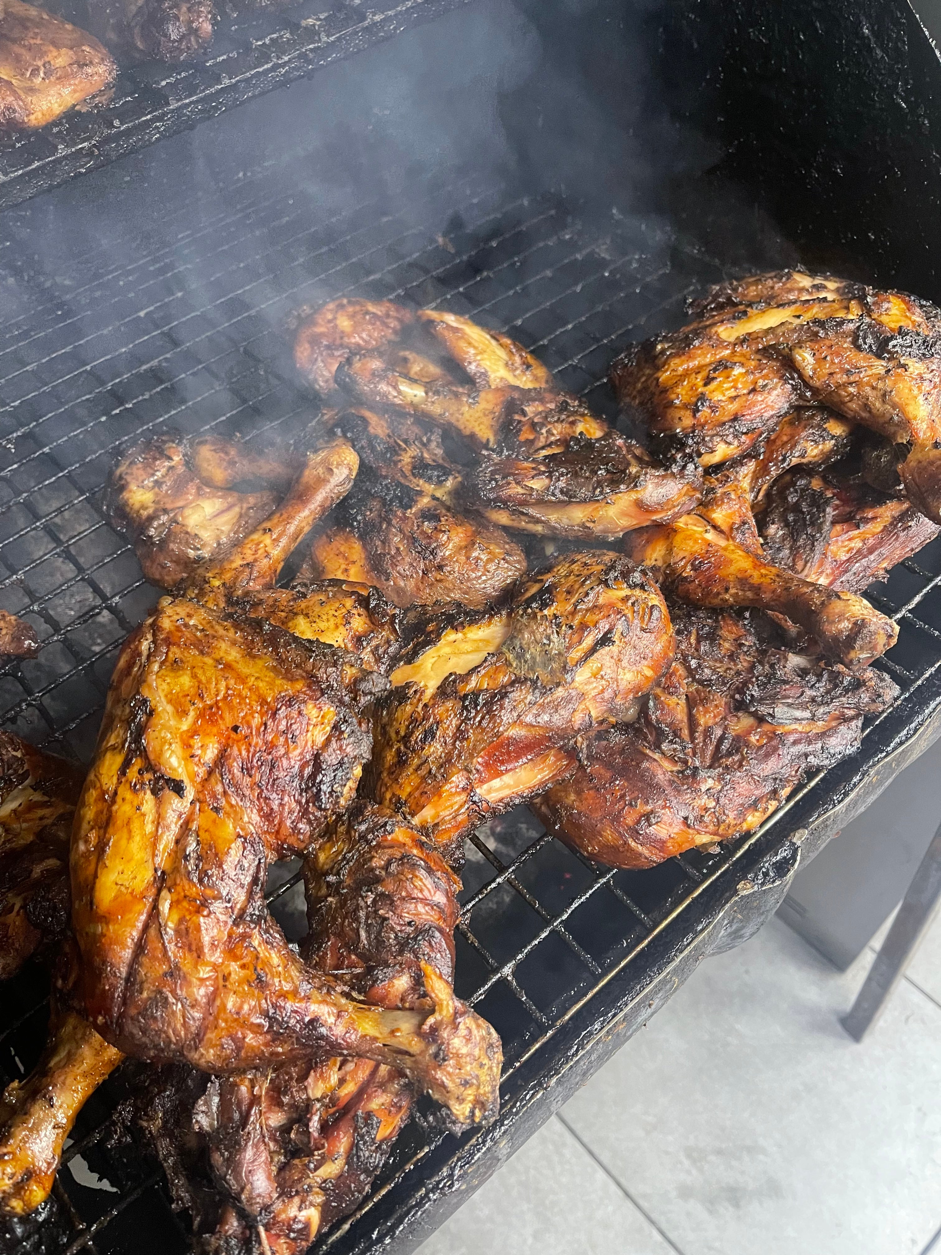 Jerk chicken portion