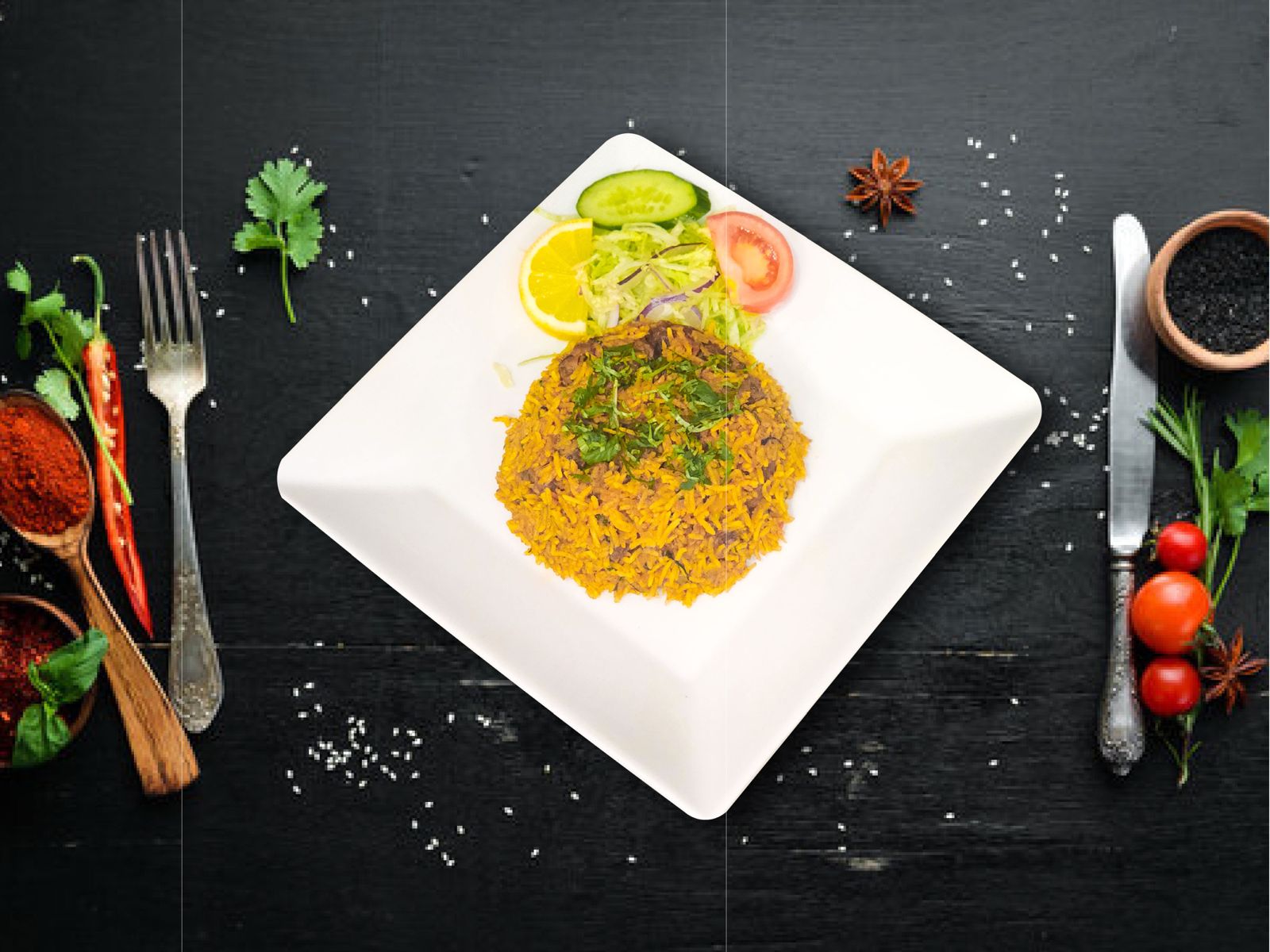 Chicken or Lamb Biryani