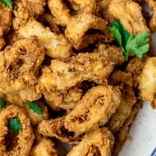 Fried calamari plate