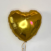 Plain Gold Heart Foil Balloon