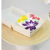 White Bento Birthday Mini Cake
